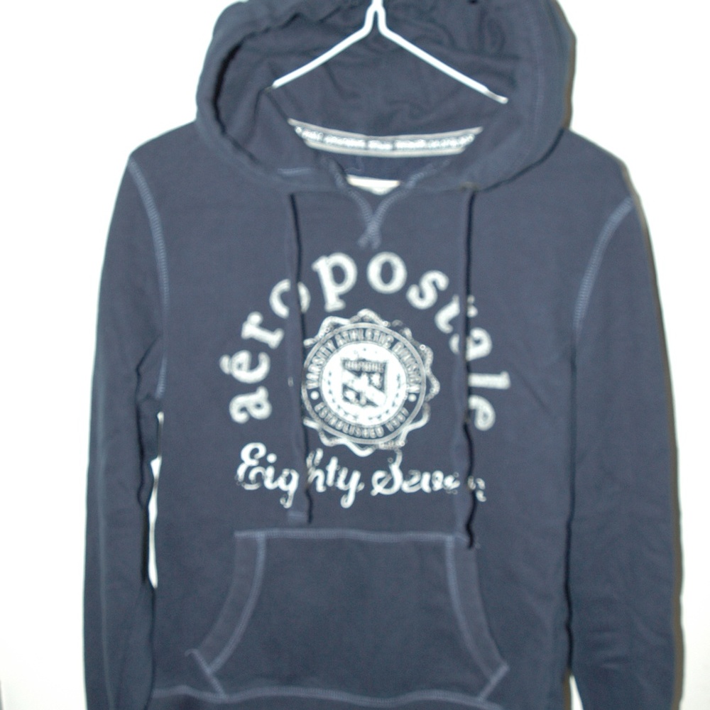 Aeropostale AERO Blue SWEATSHIRT Hoodie 87 Size M